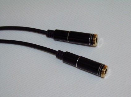 Y-образный разветвитель для наушников Dual Splitter for 2 listeners Black